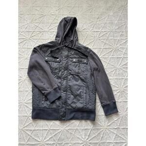 American Rag Y2K Streetwear Quilted Hoodie Jacket Techwear Men’s L